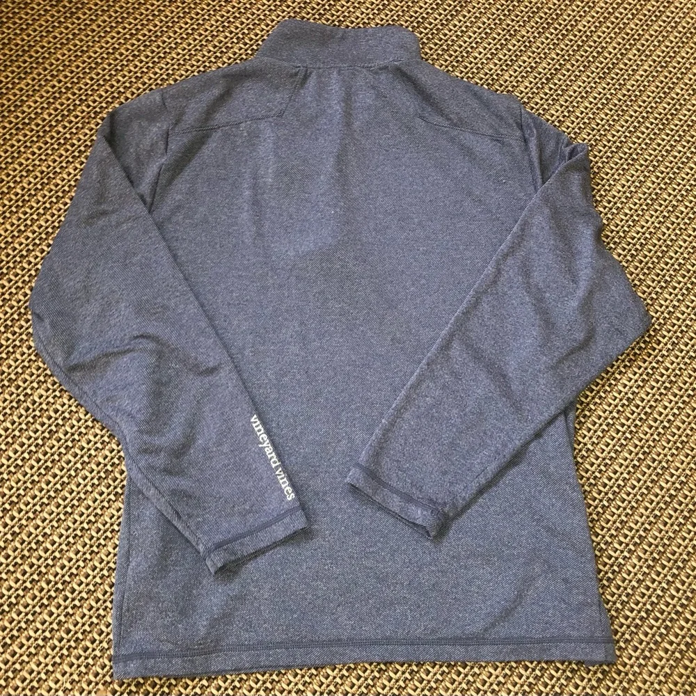 Vineyard Vines Men's Light Blue Quarter-Zip Pullover